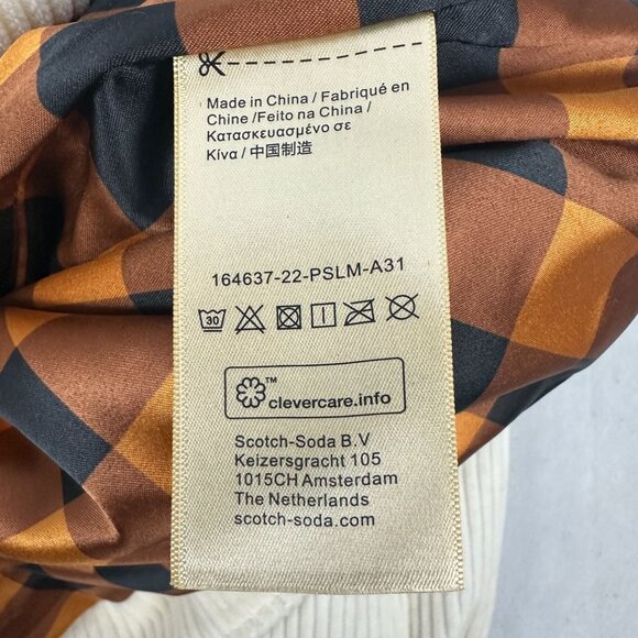 Scotch & Soda Womens Corduroy Button-Up Jackets Size XL Cream New - Picture 2 of 10